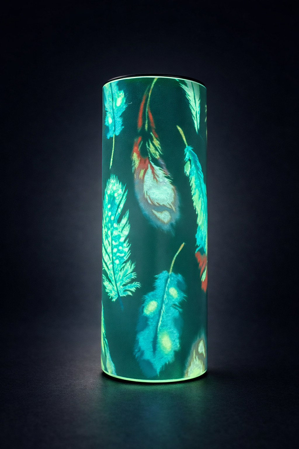 Glow in the dark feathers