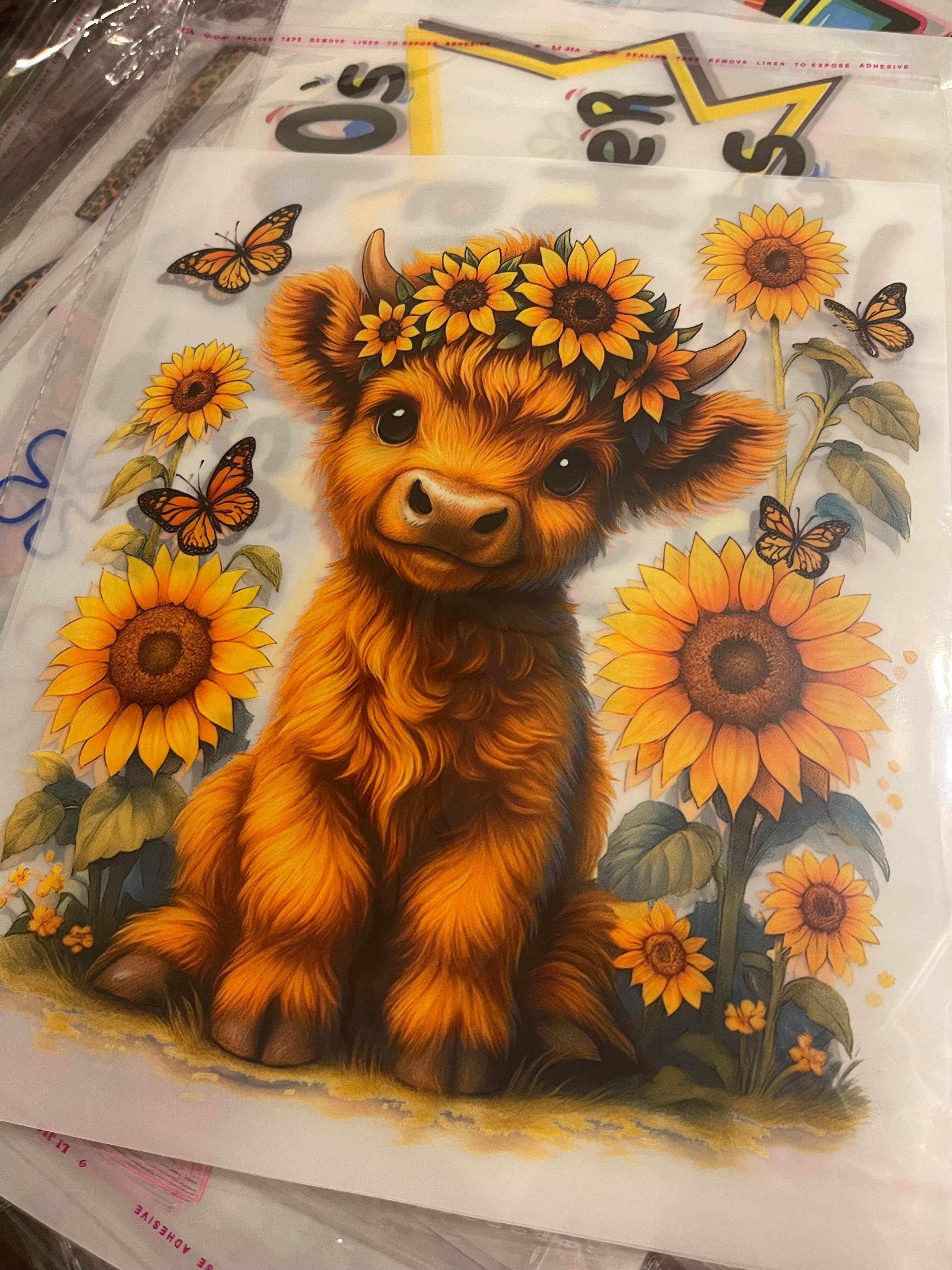 Sunflower cow