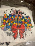 Autism mama with bow