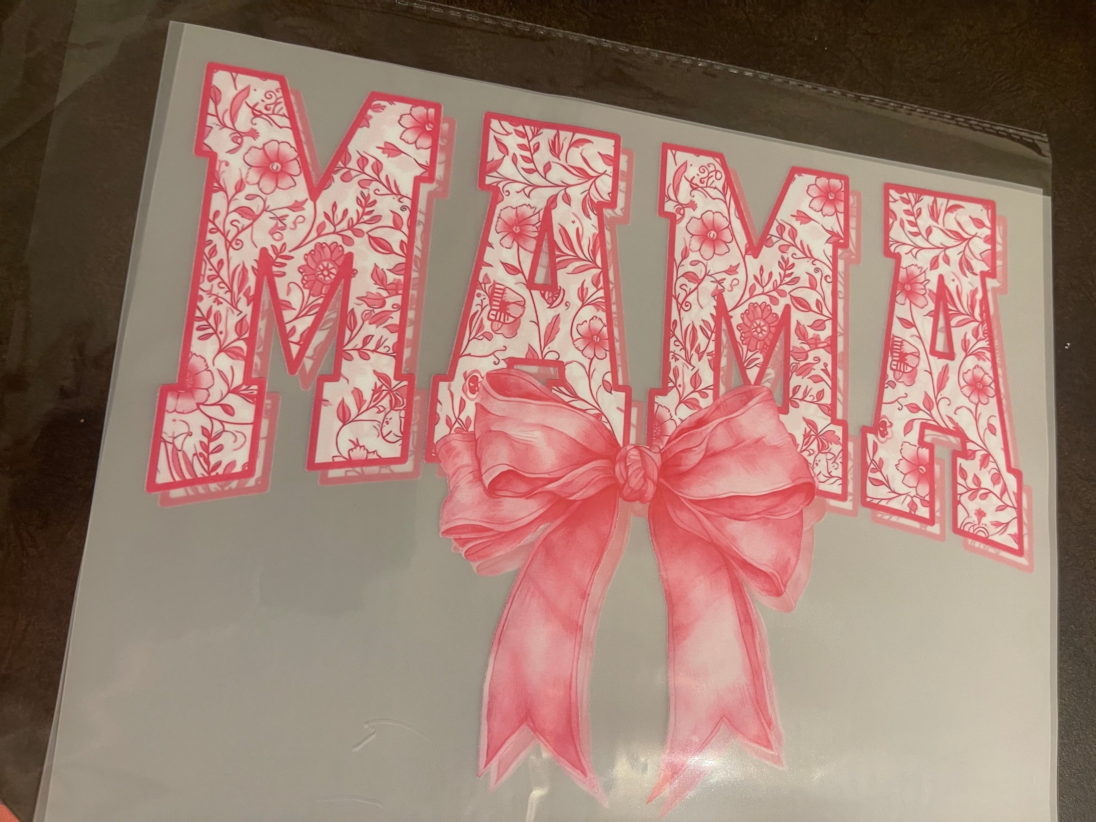 Pink mama with bow