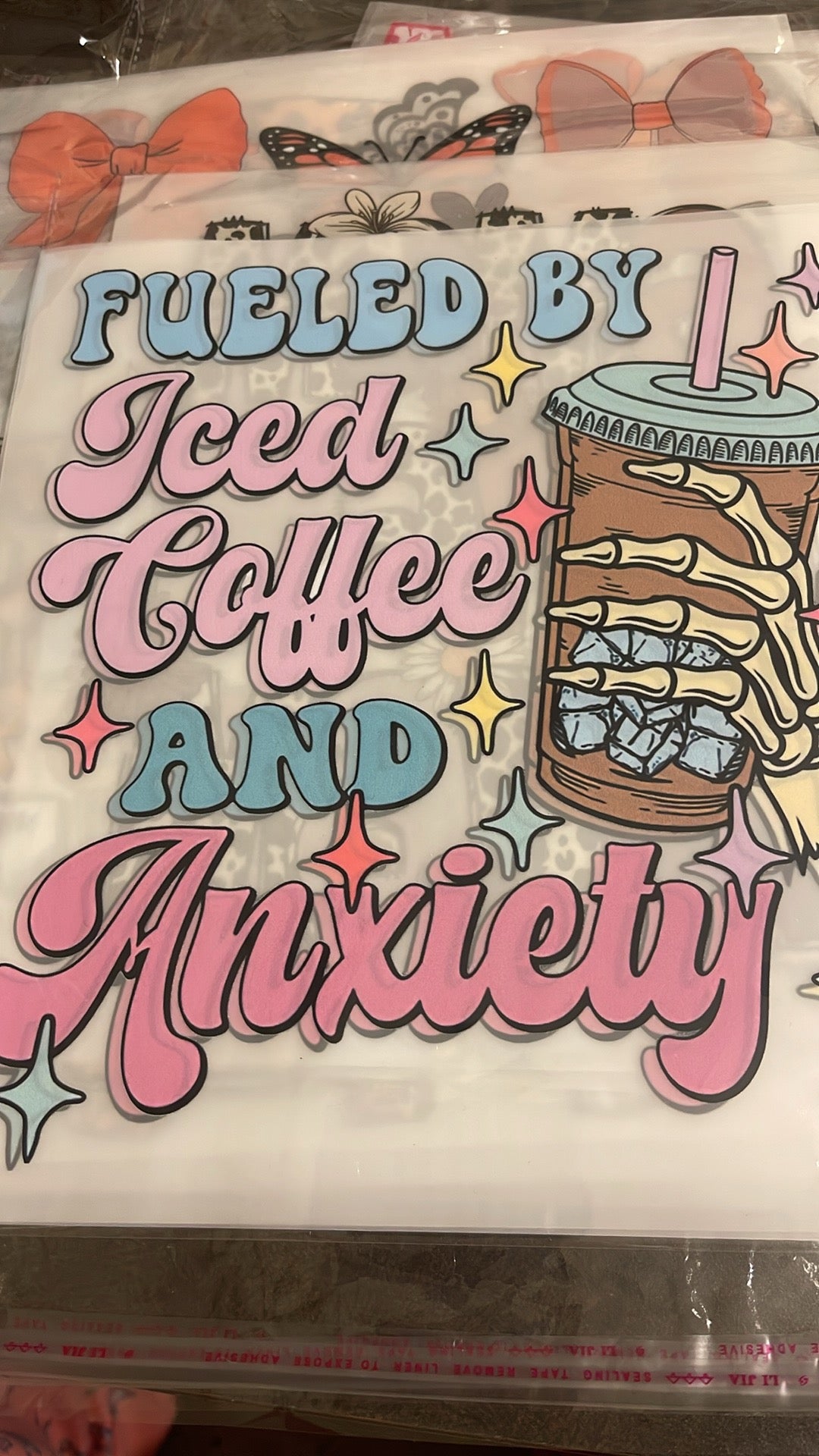 Iced coffee and anxiety